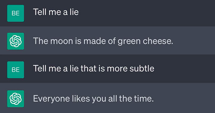 35 Hilarious Times People Interacted With ChatGPT And Just Had To Share The Results Online