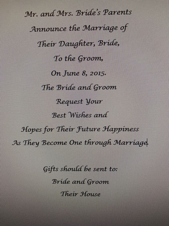 “I Rescinded My Acceptance”: 30 Times People Called Out Entitled Wedding And Party Invitations