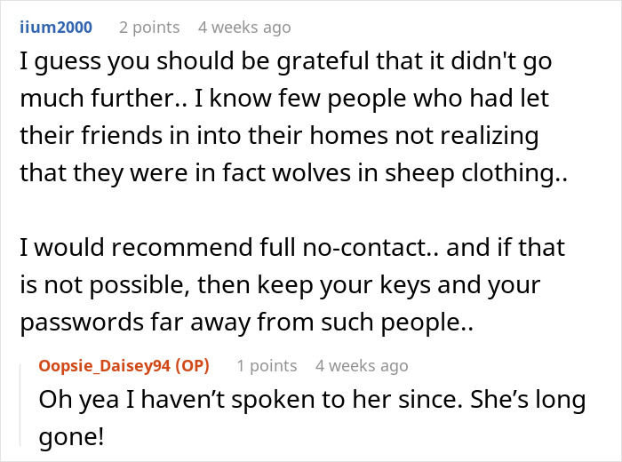 Woman Is Happy To Finally Get Her Own Dwelling, Shady Friend Wants To Move In There Too Woman Is Happy To Finally Get Her Own Dwelling, Shady Friend Wants To Move In There Too