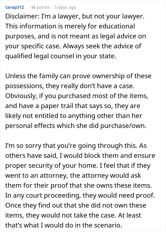 &ldquo;My Girlfriend Died And Her Family Wants To Claim All My Possessions&rdquo;