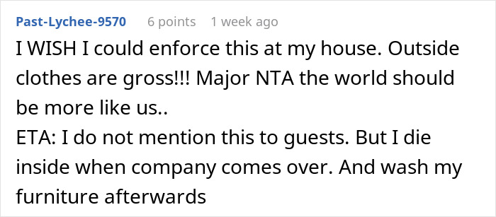 Man Can’t Accept That His One House Rule Is “Excessive And Unreasonable,” The Internet Disagrees