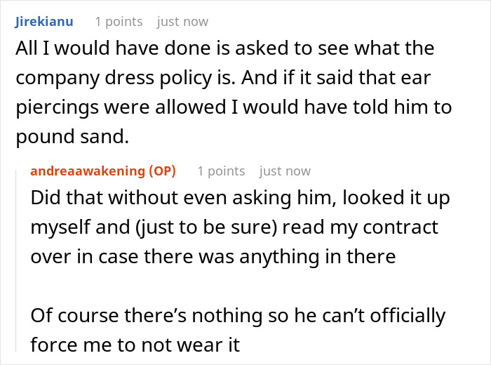 Employee Maliciously Complies With Boss' Stupid "No Piercings" Rule, Setting Him Off For Months