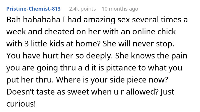 Cheating Husband Gets Caught, Wife Proposes Open Marriage And Now He "Lives In Agony" Every Day