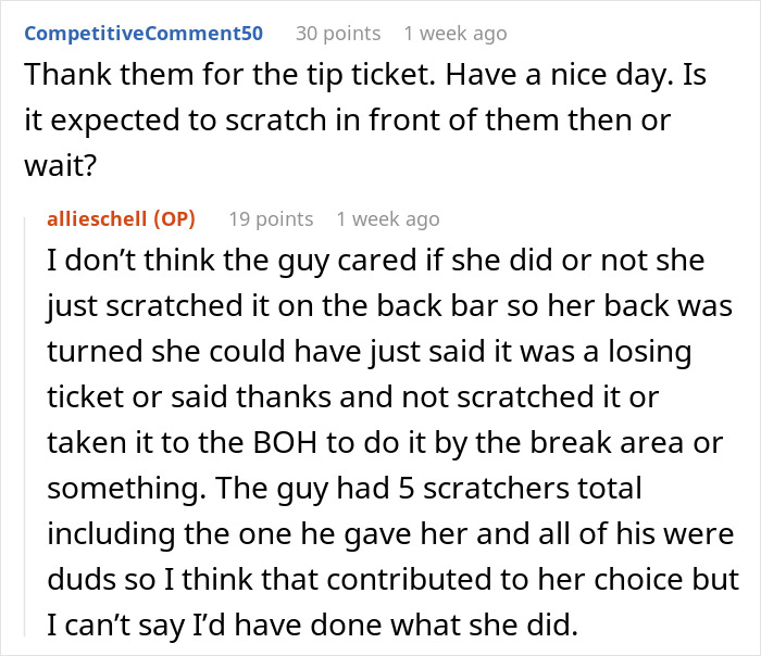 Woman Furious That Friend Received Scratchcard As A Tip But Returned It, Despite It Winning $50k