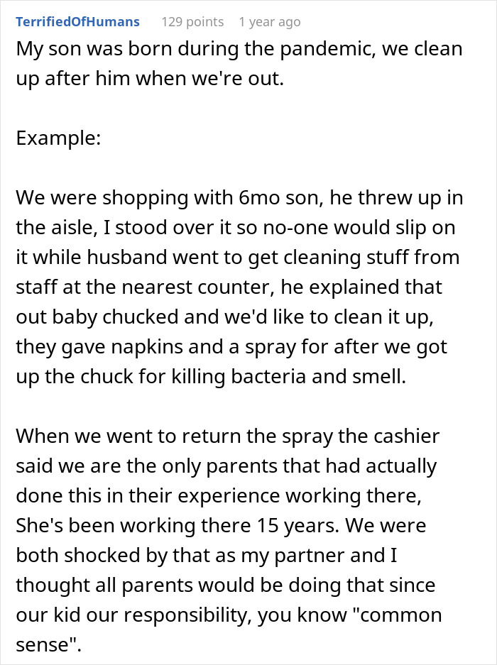 Mom Shocked People Expect Her To Clean Up After Her Baby Mom Shocked People Expect Her To Clean Up After Her Baby