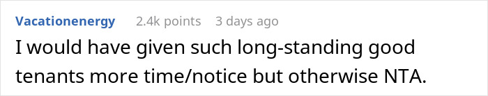 Woman Called Selfish For Wanting To Come Back To Her Own House After Renting It For 14 Years