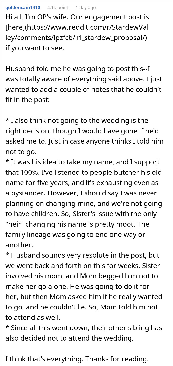 &ldquo;I [Won't] Subject My Wife To This Abusive Trainwreck&rdquo;: Man Skips Sister&rsquo;s Wedding, Citing Her Rage