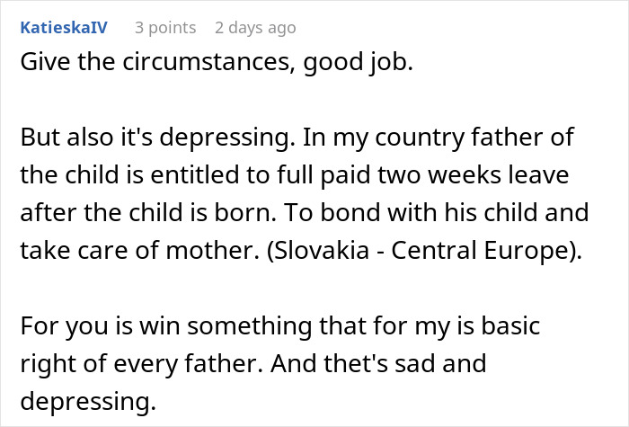 Boss Regrets Not Giving New Dad 1 Week Off After He Says He'll Be Taking 12