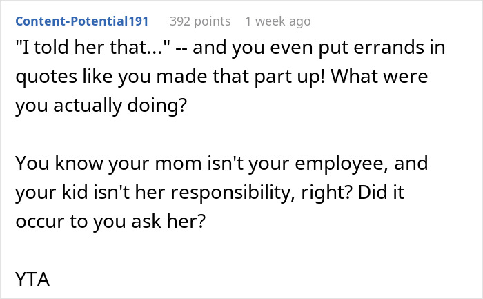 Grandma Refuses To Babysit For Free, Her Daughter Goes Online To Vent