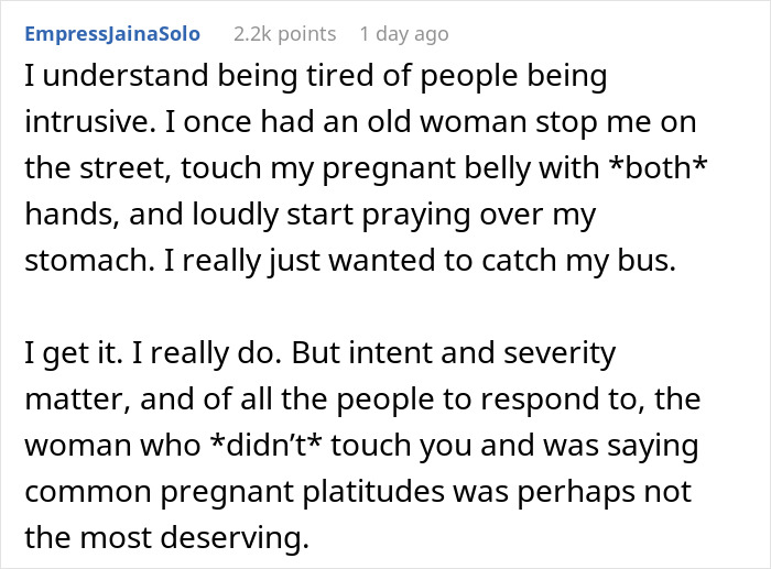 Woman Is Offended After She Is Hit Back With “You Too” After Calling A Pregnant Woman “Huge” Woman Is Offended After She Is Hit Back With “You Too” After Calling A Pregnant Woman “Huge”