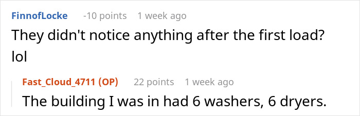 Tenant Makes Detergent Thieves Think Twice After Their Whole Load Turns Blue Tenant Makes Detergent Thieves Think Twice After Their Whole Load Turns Blue