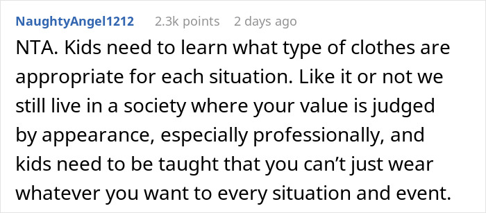Parent Unwilling To Confront School For 'Dress Coding' Their Daughter, Gets Dubbed A Jerk Parent Unwilling To Confront School For 'Dress Coding' Their Daughter, Gets Dubbed A Jerk