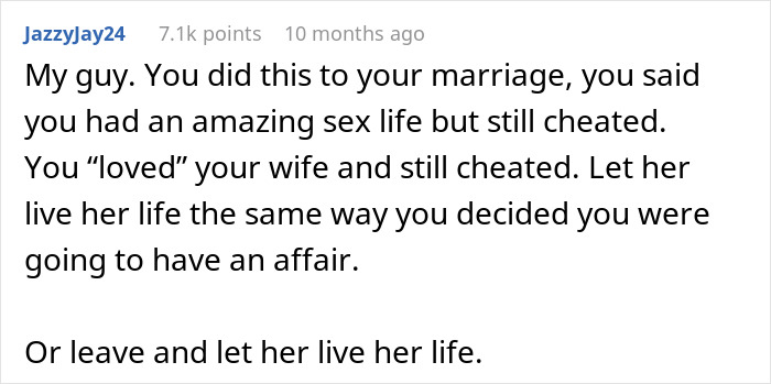Cheating Husband Gets Caught, Wife Proposes Open Marriage And Now He "Lives In Agony" Every Day