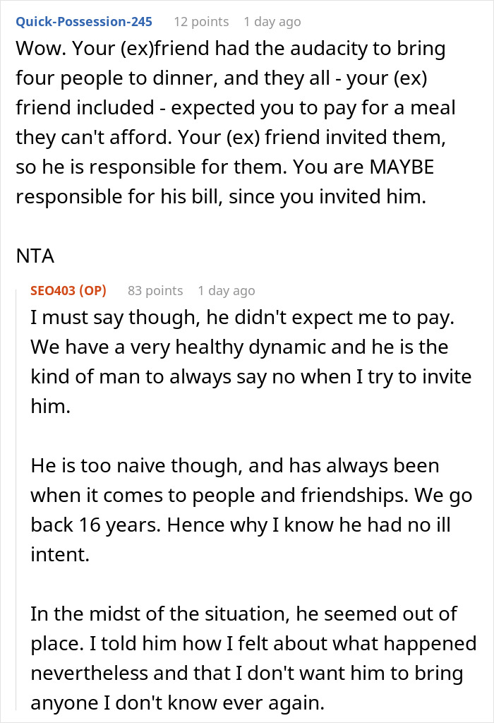 Man Refuses To Pay $825 Bill After Friend&rsquo;s Guests Go Crazy With Ordering