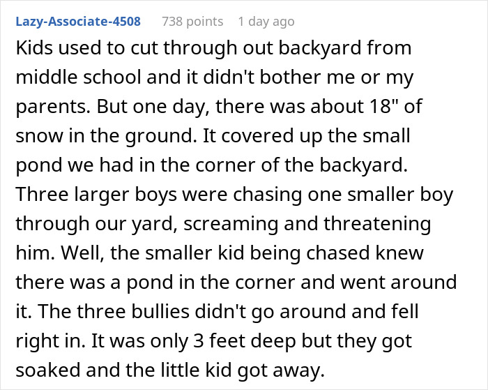 Woman Gets Revenge On Teen For Using Her Yard As A Shortcut, Pretends It Wasn’t Planned At All Woman Gets Revenge On Teen For Using Her Yard As A Shortcut, Pretends It Wasn’t Planned At All