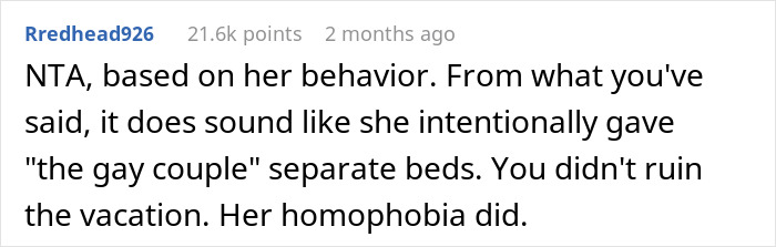 &ldquo;You Didn&rsquo;t Ruin The Vacation. Her Homophobia Did&rdquo;: Couple Leaves Family Vacation Because Of MIL