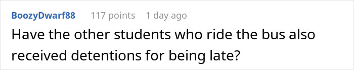 Student Mad Over 5 Days Of Detention After Their School Bus Is Late And They &ldquo;Fail&rdquo; To Report It