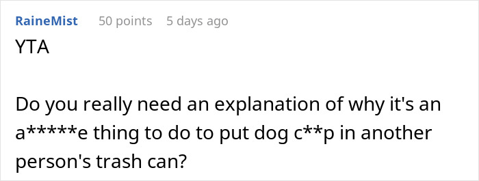 Woman Throws Dog Waste In Her Neighbors&rsquo; Bins And Doesn&rsquo;t See The Problem With It, BF Ends It