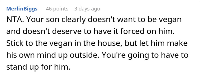 Mom Freaks Out After Finding Out Her Son Has Been Getting Non-Vegan Snacks From Dad