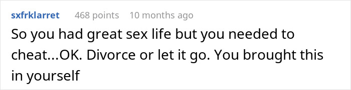 Cheating Husband Gets Caught, Wife Proposes Open Marriage And Now He "Lives In Agony" Every Day