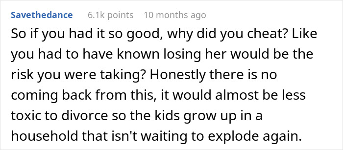 Cheating Husband Gets Caught, Wife Proposes Open Marriage And Now He "Lives In Agony" Every Day