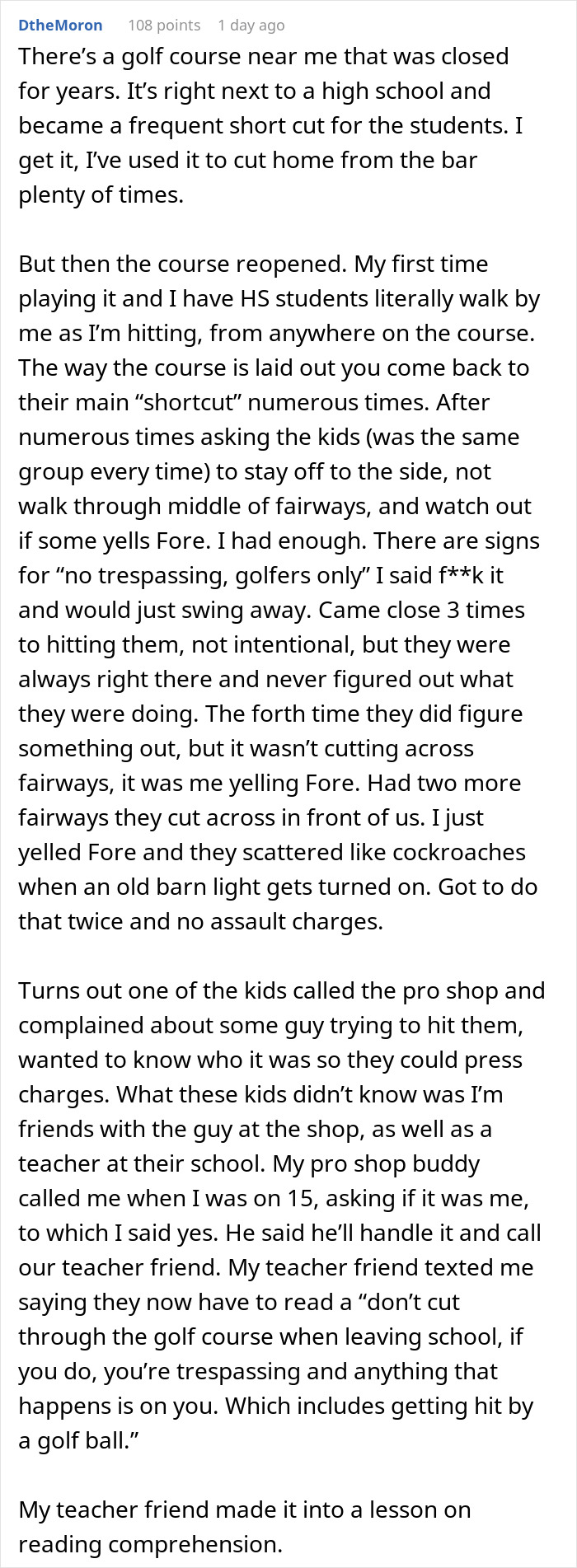 Woman Gets Revenge On Teen For Using Her Yard As A Shortcut, Pretends It Wasn’t Planned At All Woman Gets Revenge On Teen For Using Her Yard As A Shortcut, Pretends It Wasn’t Planned At All