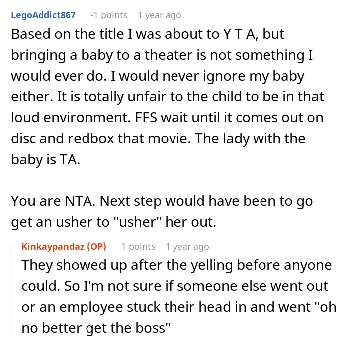 Baby Keeps Crying At The Movie Theater, Frustrated Guy Loses It And Yells At The Mom
