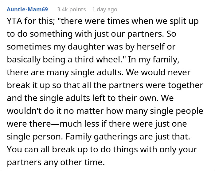 Daughter Stops Talking To Mom After She Shows No Empathy For Her Being Left Out On Family Vacation Daughter Stops Talking To Mom After She Shows No Empathy For Her Being Left Out On Family Vacation