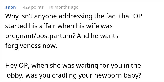 Cheating Husband Gets Caught, Wife Proposes Open Marriage And Now He "Lives In Agony" Every Day