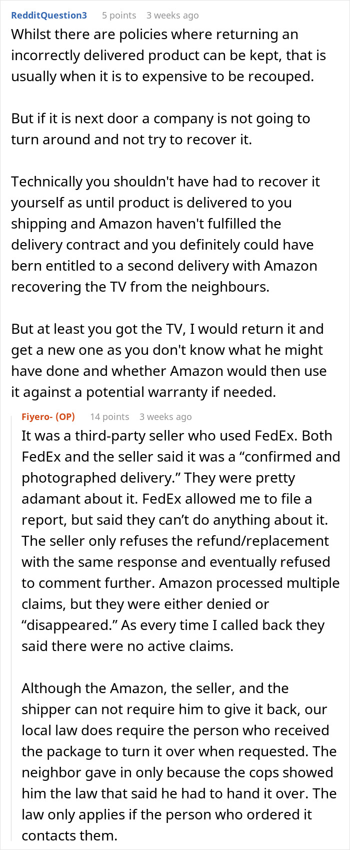 Guy Thinks He's Entitled To Neighbor's TV, Regrets It