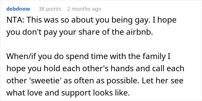 &ldquo;You Didn&rsquo;t Ruin The Vacation. Her Homophobia Did&rdquo;: Couple Leaves Family Vacation Because Of MIL