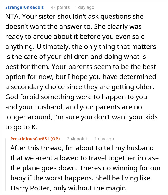 Woman Bluntly Tells Sister Why She Can’t Trust Her With Her Baby, Sister Storms Out Woman Bluntly Tells Sister Why She Can’t Trust Her With Her Baby, Sister Storms Out