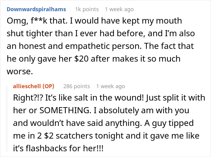 Woman Furious That Friend Received Scratchcard As A Tip But Returned It, Despite It Winning $50k