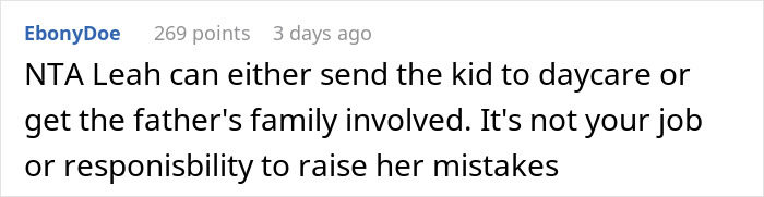 Screenshot of an online comment discussing a woman’s marriage ending after she refused to sacrifice her life for a baby. Screenshot of an online comment discussing a woman’s marriage ending after she refused to sacrifice her life for a baby.