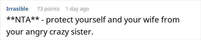 &ldquo;I [Won't] Subject My Wife To This Abusive Trainwreck&rdquo;: Man Skips Sister&rsquo;s Wedding, Citing Her Rage