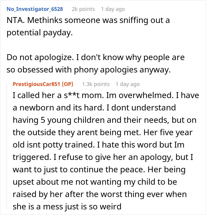Woman Bluntly Tells Sister Why She Can’t Trust Her With Her Baby, Sister Storms Out Woman Bluntly Tells Sister Why She Can’t Trust Her With Her Baby, Sister Storms Out