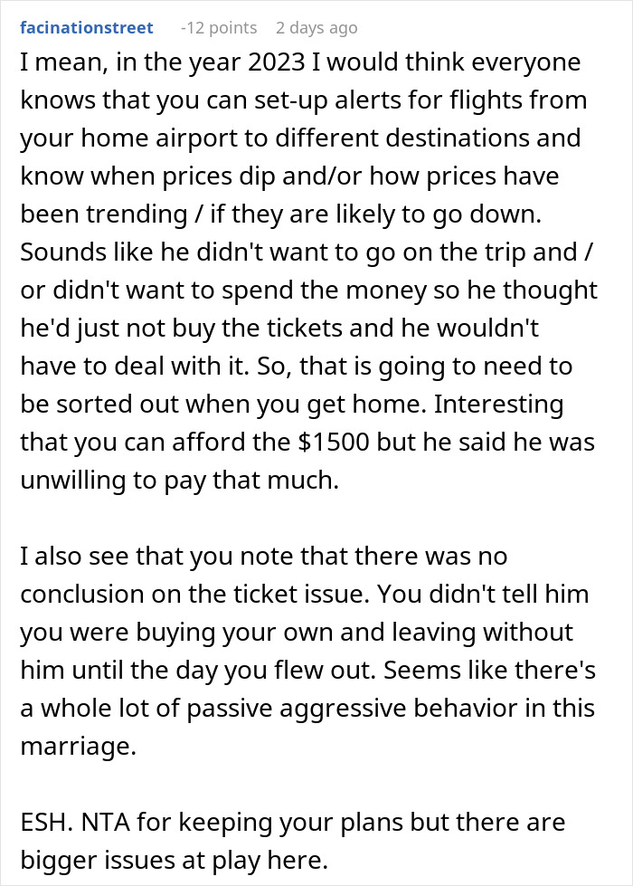 Guy Has One Job Before A Vacation With Wife, She Ditches Him When He Fails To Do It