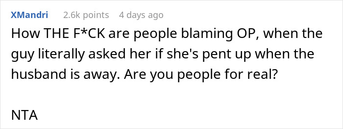 Man Implies Woman Colleague Is &ldquo;Pent Up&rdquo; At Home With Husband Gone, Doesn&rsquo;t Expect Her Response
