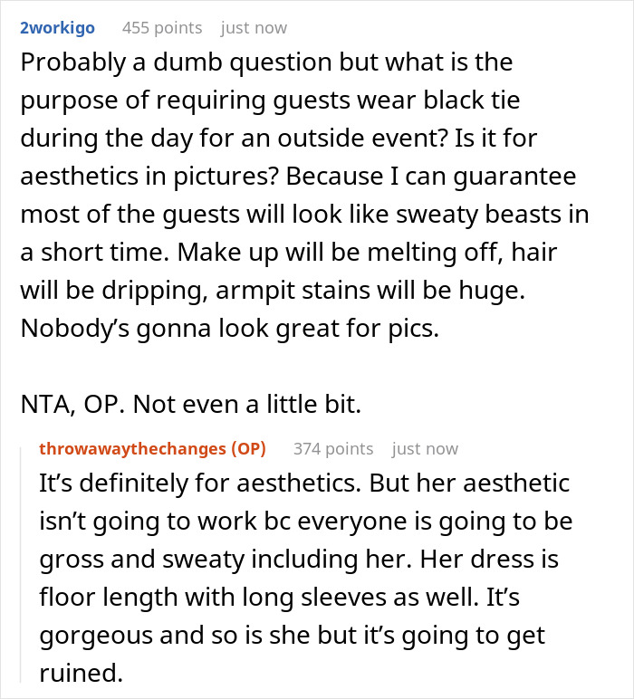 Pregnant Woman Opposes Wedding Dress Code for Her Health, Making Bride-To-Be Furious Pregnant Woman Opposes Wedding Dress Code for Her Health, Making Bride-To-Be Furious