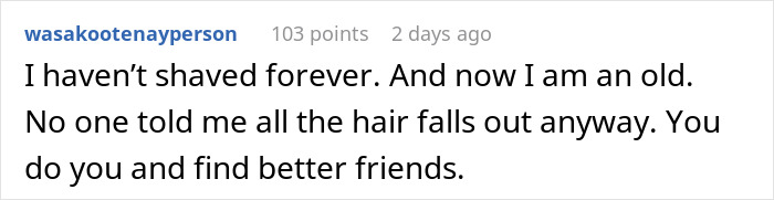 Bachelorette Party Excludes One Woman Because She Refuses To Shave, Bride-to-be Receives Revenge