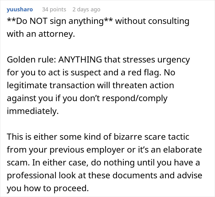 Company Tries To Stop Employee They Fired From Working For Their Competitors, They Ask For Advice Company Tries To Stop Employee They Fired From Working For Their Competitors, They Ask For Advice