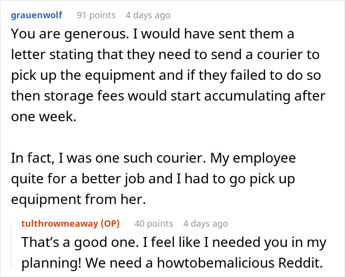 “Send My Laptop Back After A Layoff? OK”: Worker Maliciously Complies, Costing Company Hundreds “Send My Laptop Back After A Layoff? OK”: Worker Maliciously Complies, Costing Company Hundreds