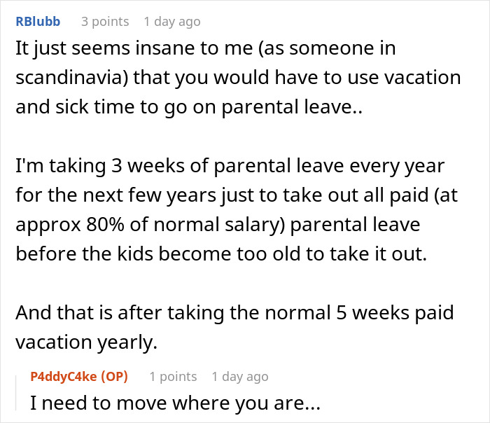 Boss Regrets Not Giving New Dad 1 Week Off After He Says He'll Be Taking 12