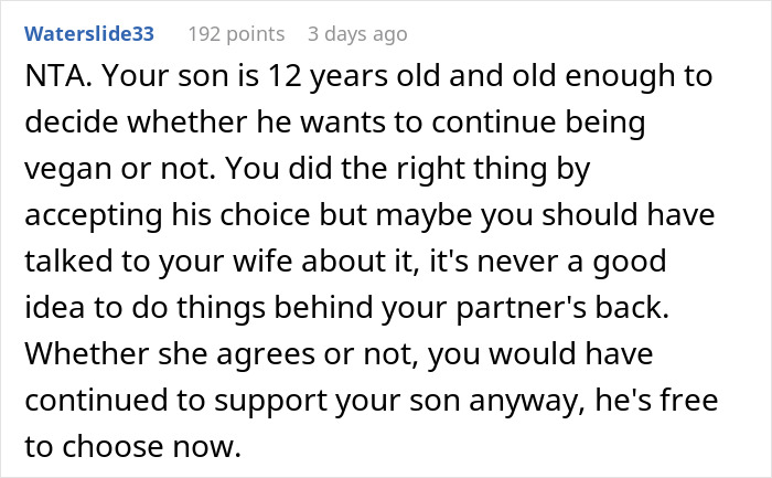 Mom Freaks Out After Finding Out Her Son Has Been Getting Non-Vegan Snacks From Dad