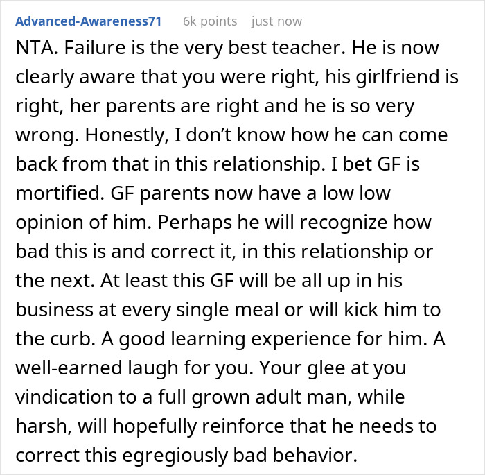 Guy Disregards Dad’s Advice On Table Manners, Regrets It During A Dinner With His GF’s Family Guy Disregards Dad’s Advice On Table Manners, Regrets It During A Dinner With His GF’s Family