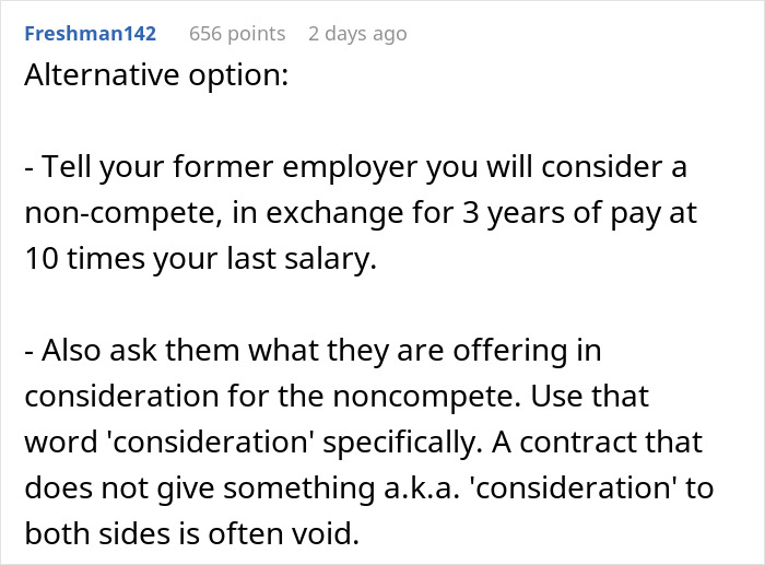 Company Tries To Stop Employee They Fired From Working For Their Competitors, They Ask For Advice Company Tries To Stop Employee They Fired From Working For Their Competitors, They Ask For Advice