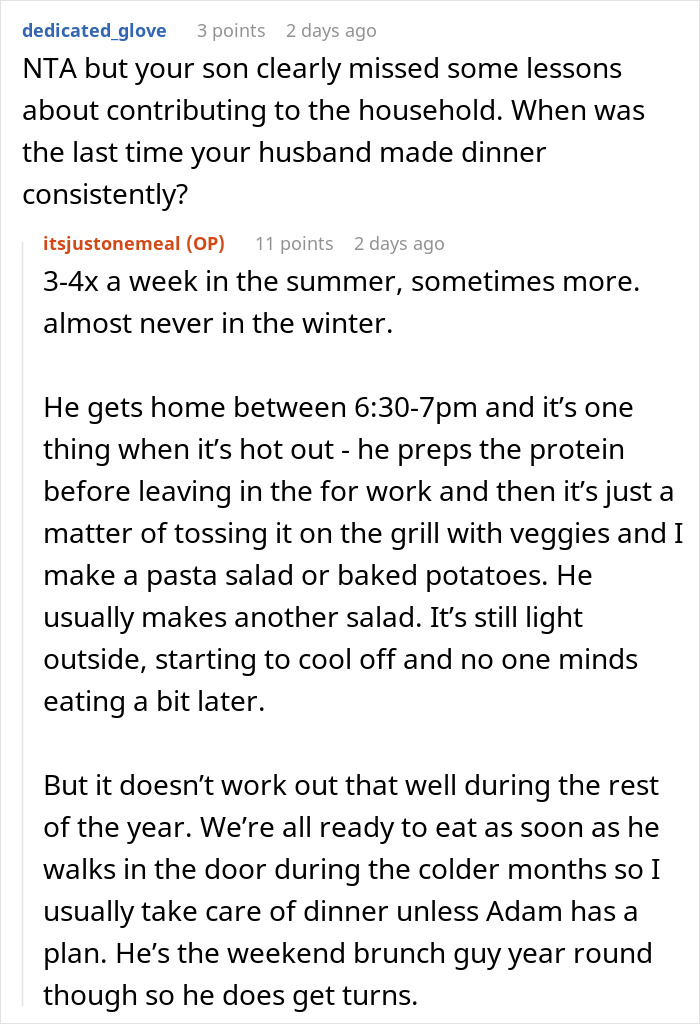 Woman Under Fire By Her Mother For Just Attempting To Teach 15 Y.O. Son Basics Of Cooking