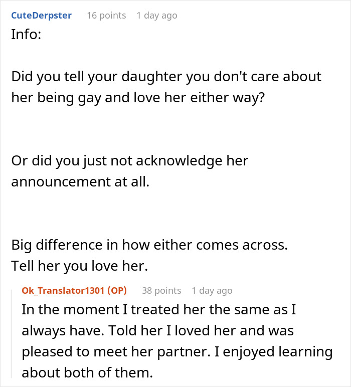 Dad&rsquo;s Underwhelming Response To Daughter&rsquo;s Gay Announcement Upsets Family