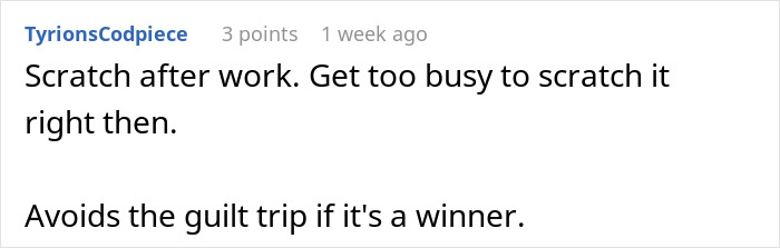 Woman Furious That Friend Received Scratchcard As A Tip But Returned It, Despite It Winning $50k