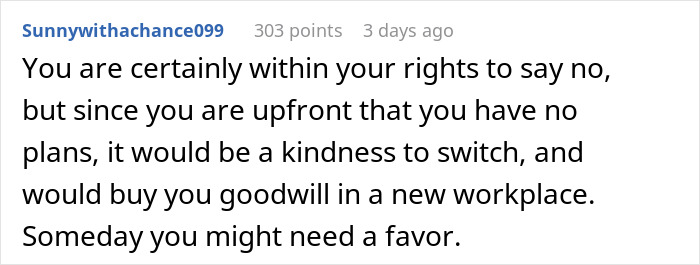 Internet Turns On Woman Who Refused To Swap Christmas Leave With Mom For No Reason Internet Turns On Woman Who Refused To Swap Christmas Leave With Mom For No Reason